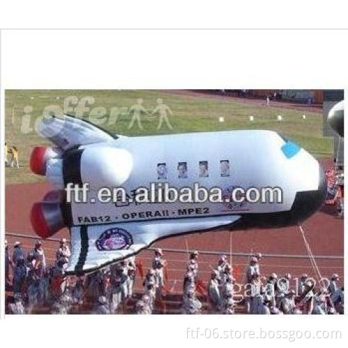 inflatable WHITE plane for playing_pvc toy plane